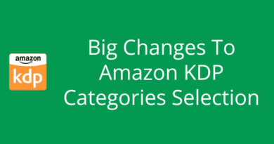 Changes To Amazon KDP Categories Selection