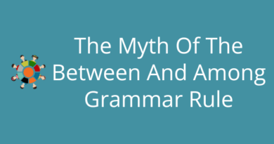 The Between And Among Grammar Rule