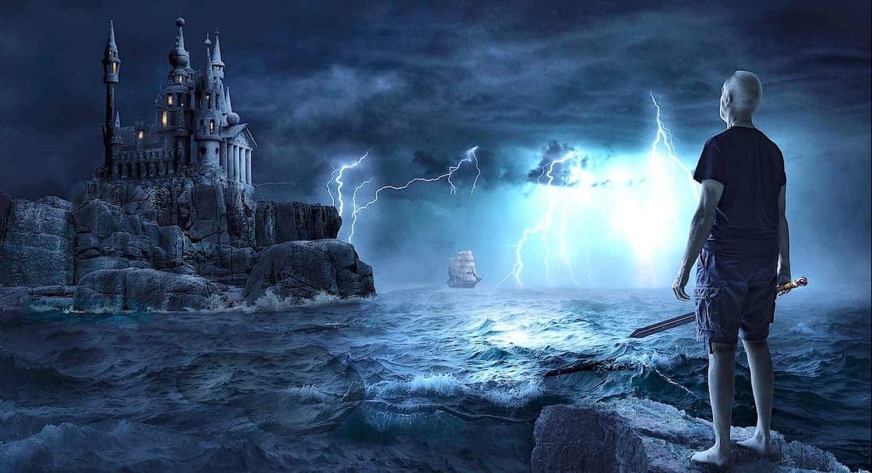 Night scene with soft moonlight and mist — creative imagery for describing night settings in writing. Night scene with soft moonlight and mist — creative imagery for describing night settings in writing.