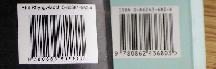 ISBN bar codes