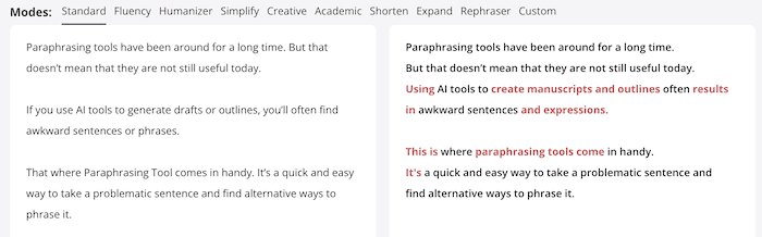 Paraphrasing Tool