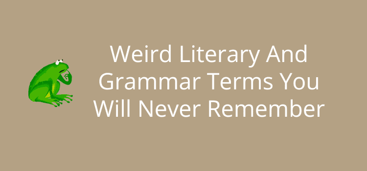 Weird Literary And Grammar Terms You Will Never Remember