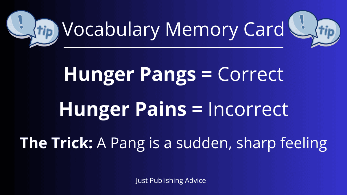 Vocabulary Memory Card Hunger Pangs And Hunger Pains Vocabulary Memory Card Hunger Pangs And Hunger Pains