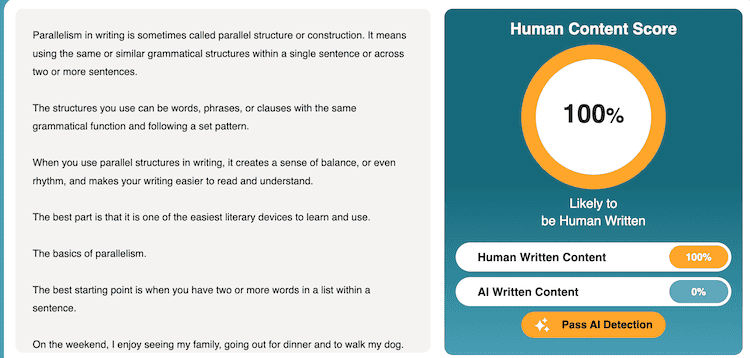 Dupli checker human text