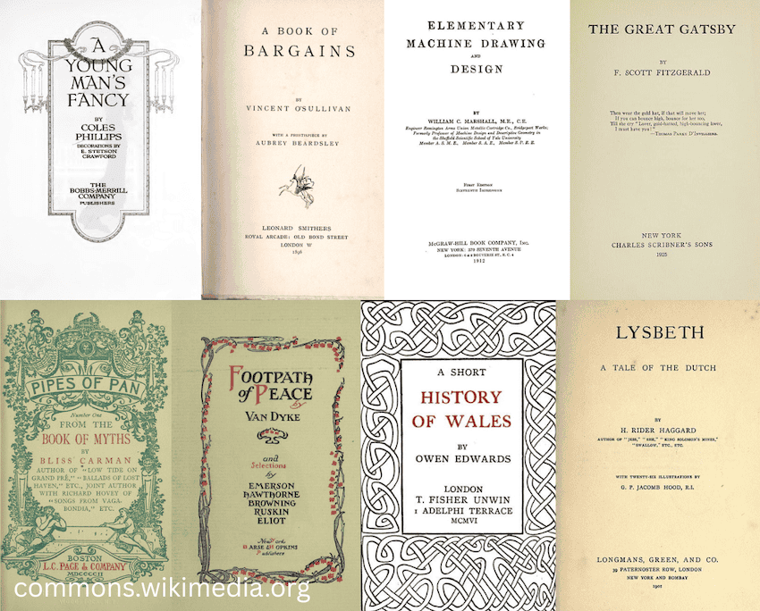 Book Page Title Examples