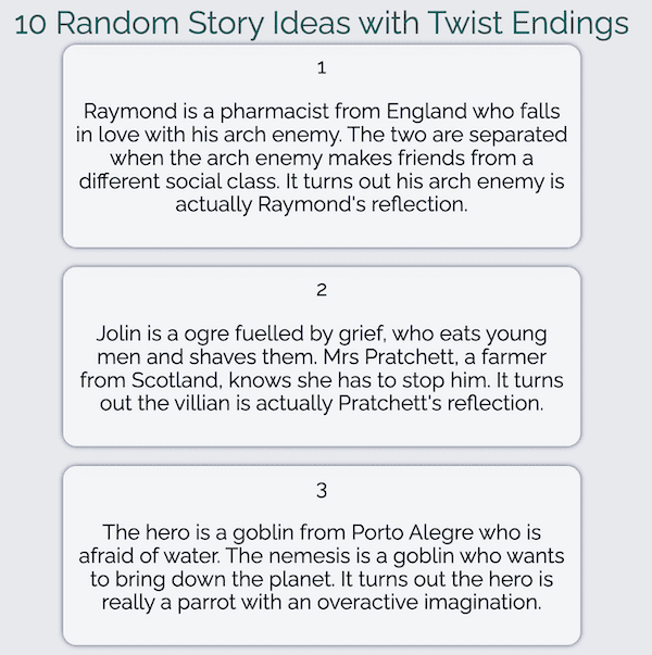 Plot Generator UK