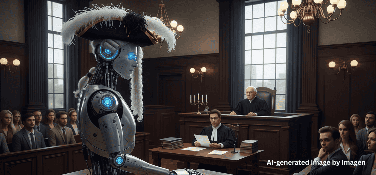 An AI Robot In Court