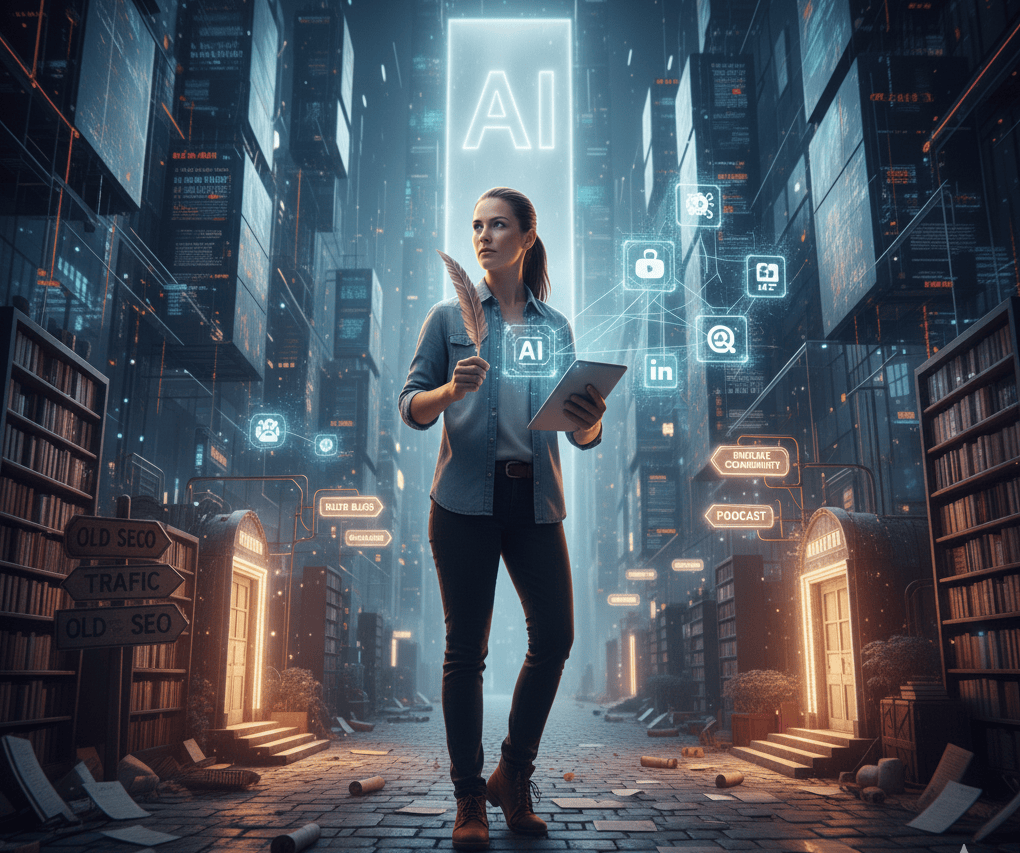 A writer looking for new avenues to promote her writing