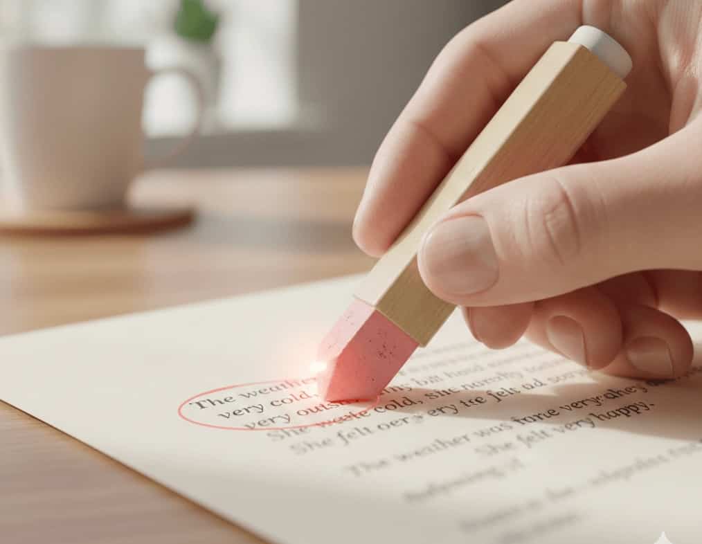 Editing out an overused word Editing out an overused word