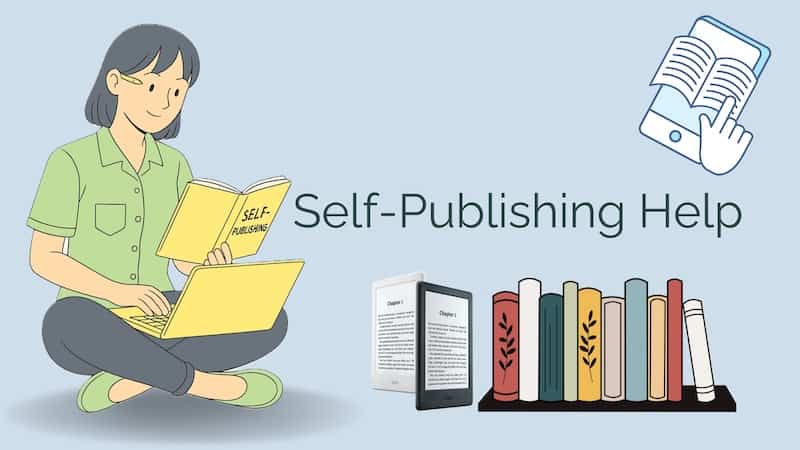 Button linking to self-publishing guides for new and experienced authors