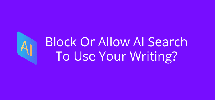 Block Or Allow AI Search To Use Your Writing